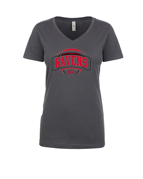 Coffeyville CC Football Toss - Womens Vneck