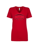 Coffeyville CC Football Toss - Womens Vneck