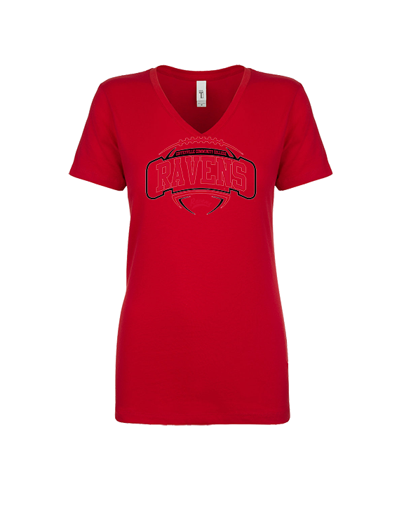 Coffeyville CC Football Toss - Womens Vneck