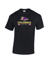 Columbia HS Football Stacked - Cotton T-Shirt