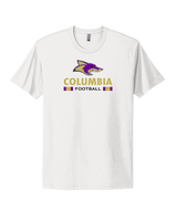 Columbia HS Football Stacked - Mens Select Cotton T-Shirt