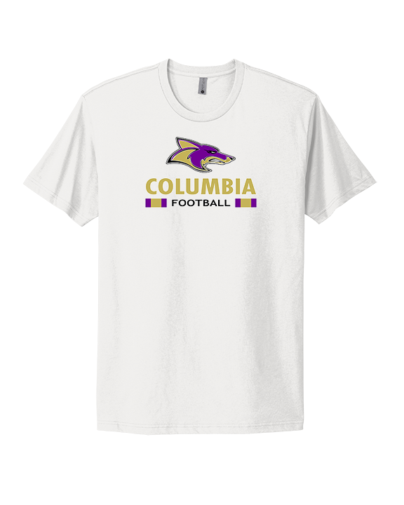 Columbia HS Football Stacked - Mens Select Cotton T-Shirt