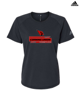 Corning Union HS Wrestling Logo - Womens Adidas Performance Shirt