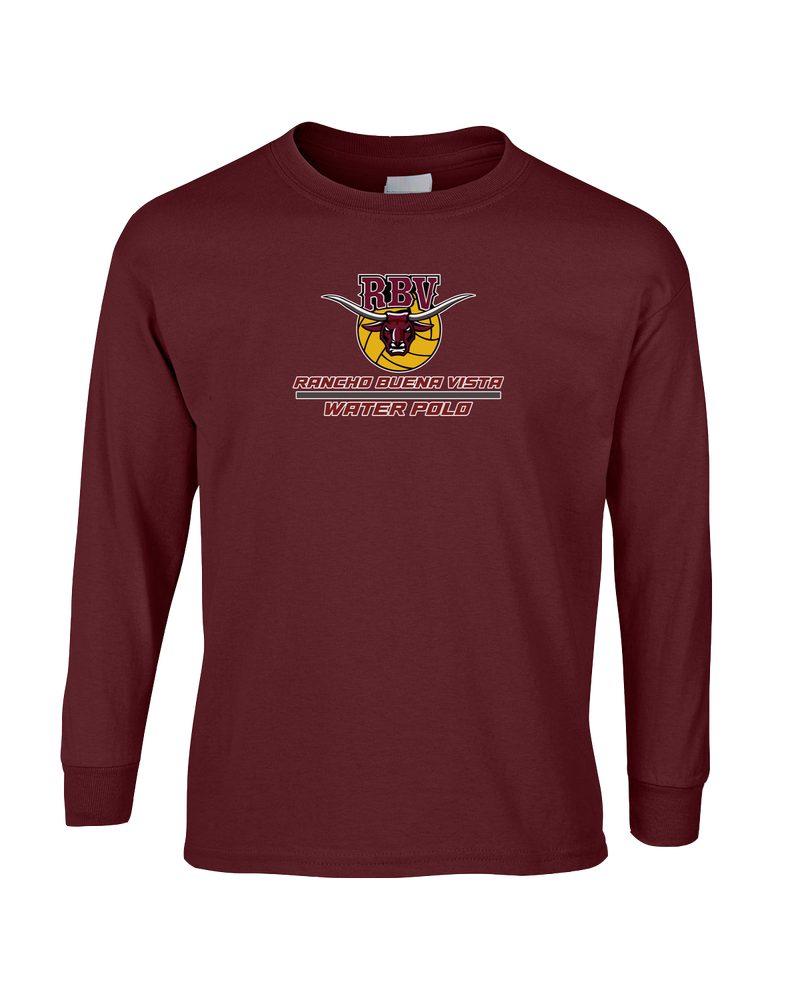 Rancho Buena Vista HS Water Polo Split - Mens Cotton Long Sleeve