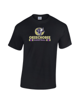 Okeechobee HS Girls Basketball Stacked - Cotton T-Shirt