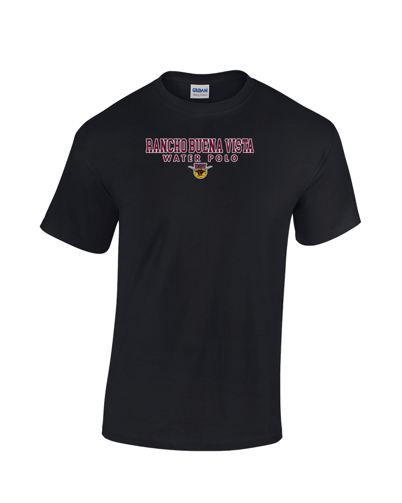 Rancho Buena Vista HS Water Polo Block - Cotton T-Shirt