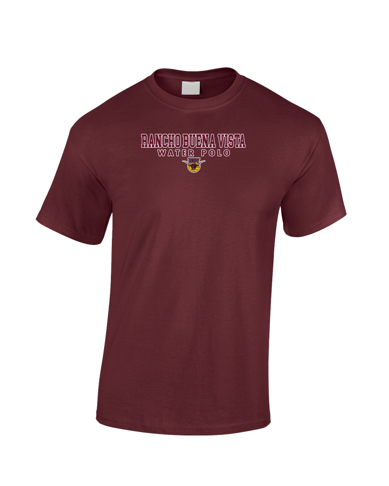 Rancho Buena Vista HS Water Polo Block - Cotton T-Shirt