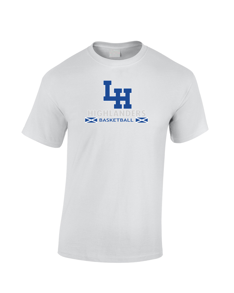 La Habra HS Basketball Stacked - Cotton T-Shirt