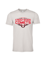 Crestwood HS Baseball Logo White Outline - Tri-Blend Shirt