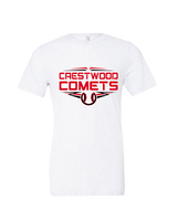 Crestwood HS Baseball Logo White Outline - Tri-Blend Shirt