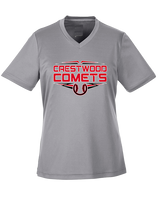 Crestwood HS Baseball Logo White Outline - Womens Performance Shirt