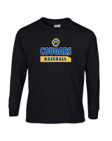 Crisp County HS Baseball Paw - Mens Basic Cotton Long Sleeve