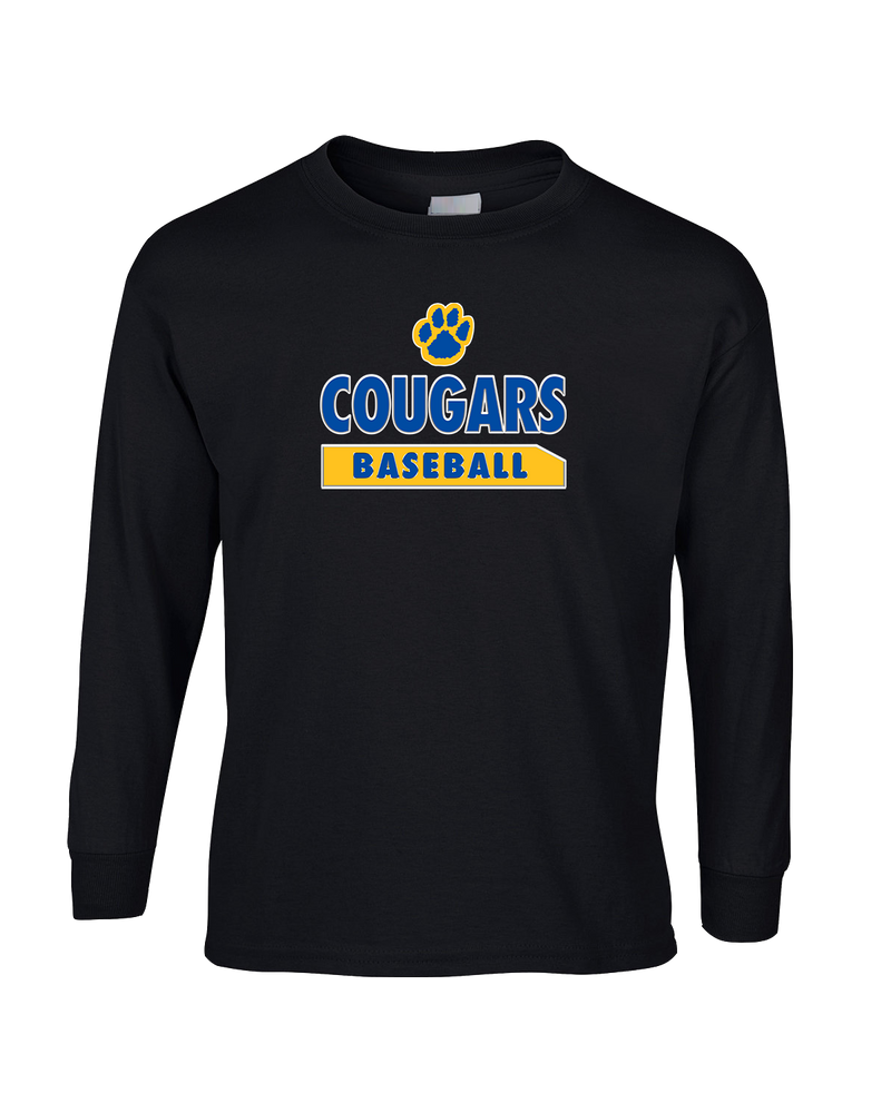 Crisp County HS Baseball Paw - Mens Basic Cotton Long Sleeve