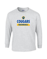 Crisp County HS Baseball Paw - Mens Basic Cotton Long Sleeve