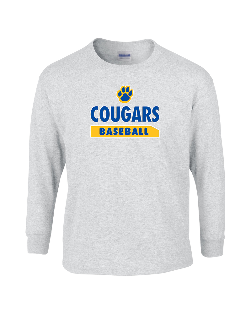 Crisp County HS Baseball Paw - Mens Basic Cotton Long Sleeve