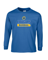 Crisp County HS Baseball Paw - Mens Basic Cotton Long Sleeve