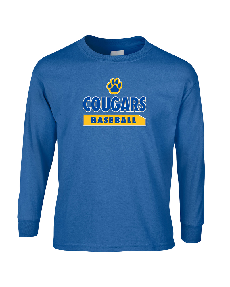 Crisp County HS Baseball Paw - Mens Basic Cotton Long Sleeve