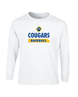 Crisp County HS Baseball Paw - Mens Basic Cotton Long Sleeve