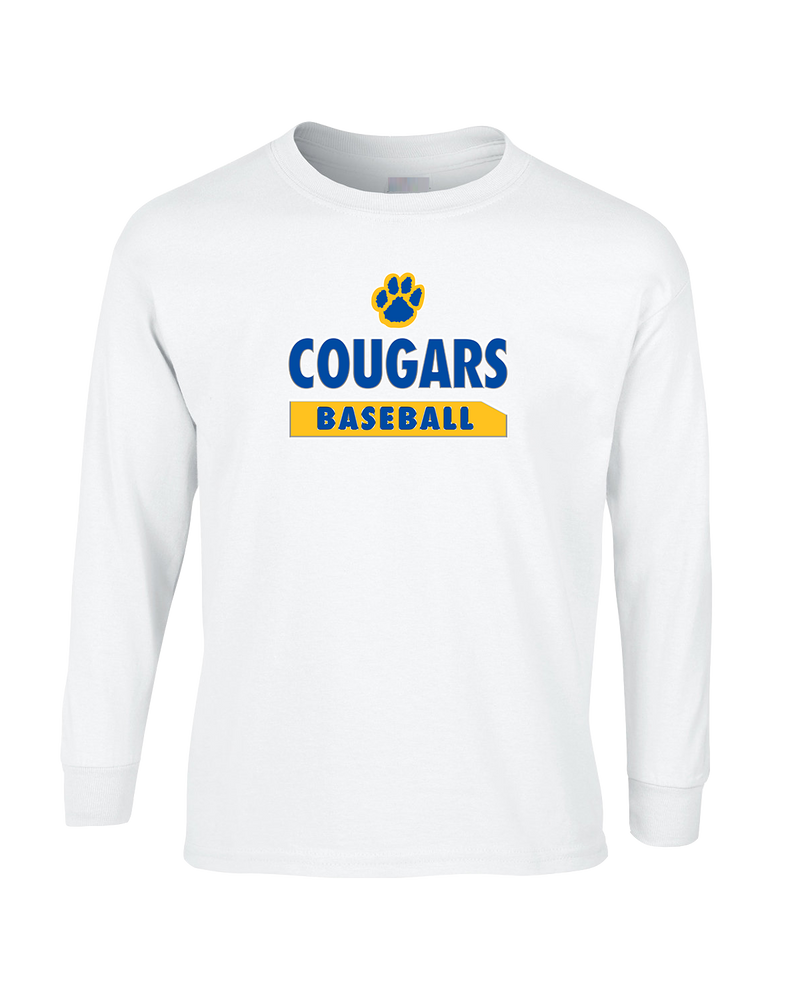 Crisp County HS Baseball Paw - Mens Basic Cotton Long Sleeve