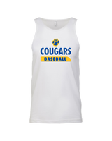 Crisp County HS Baseball Paw - Mens Tank Top