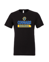 Crisp County HS Baseball Paw - Mens Tri Blend Shirt