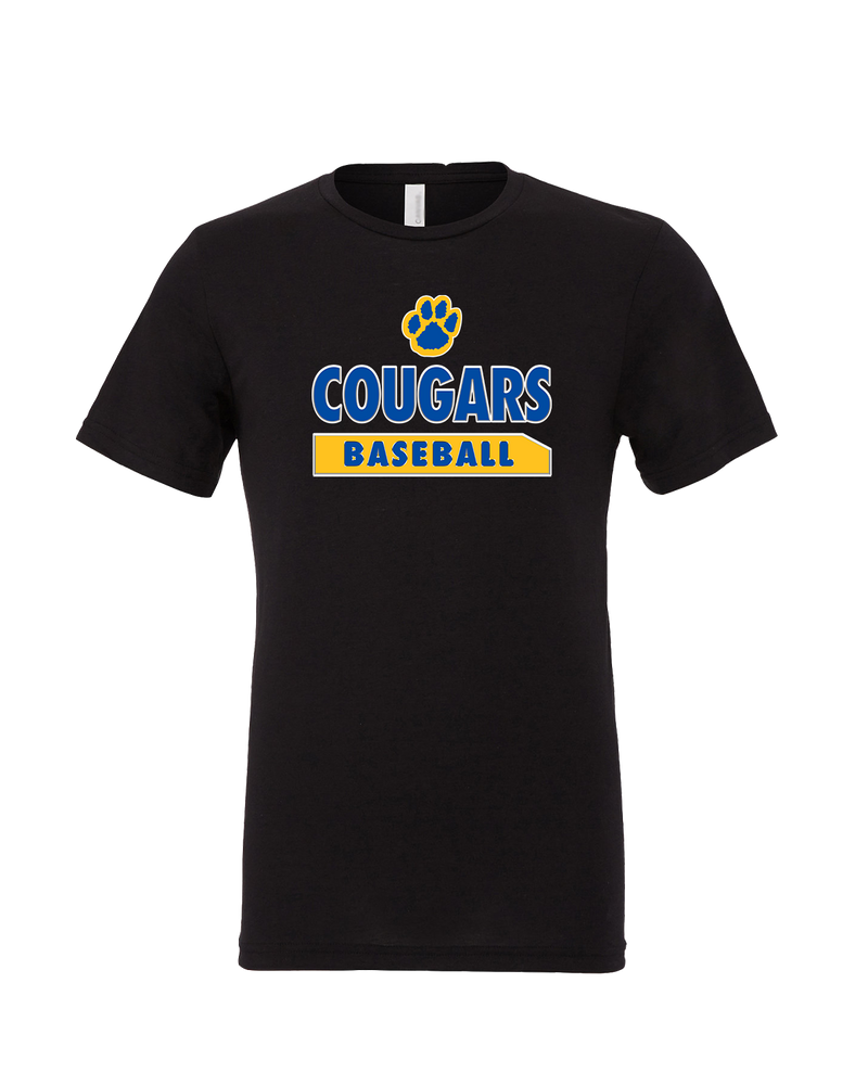 Crisp County HS Baseball Paw - Mens Tri Blend Shirt