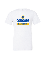 Crisp County HS Baseball Paw - Mens Tri Blend Shirt