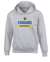 Crisp County HS Baseball Paw - Cotton Hoodie