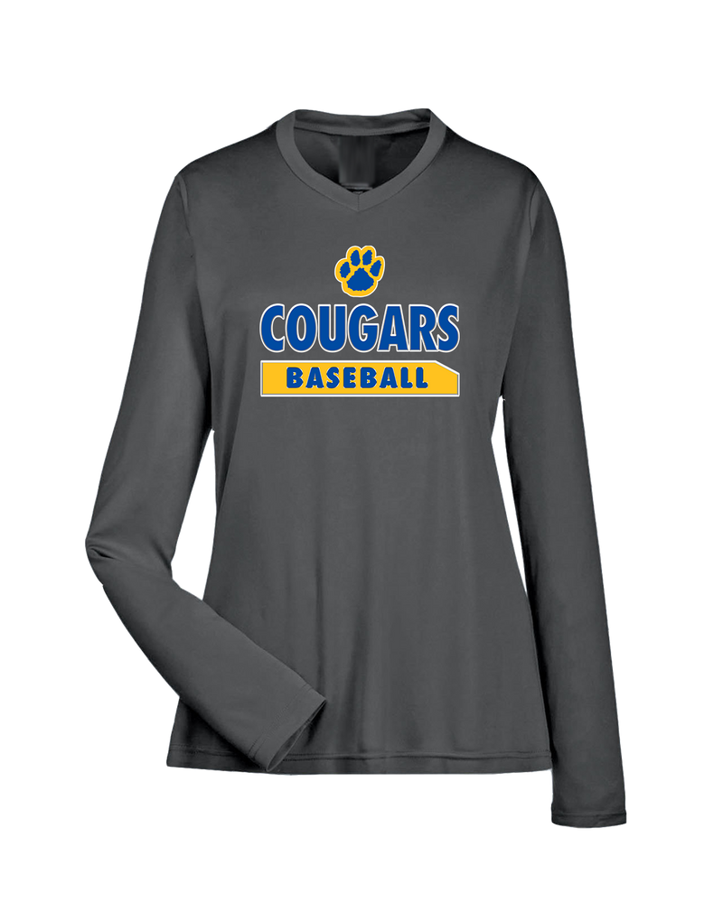 Crisp County HS Baseball Paw - Womens Performance Long Sleeve