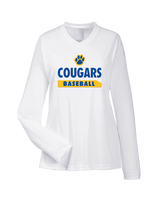 Crisp County HS Baseball Paw - Womens Performance Long Sleeve