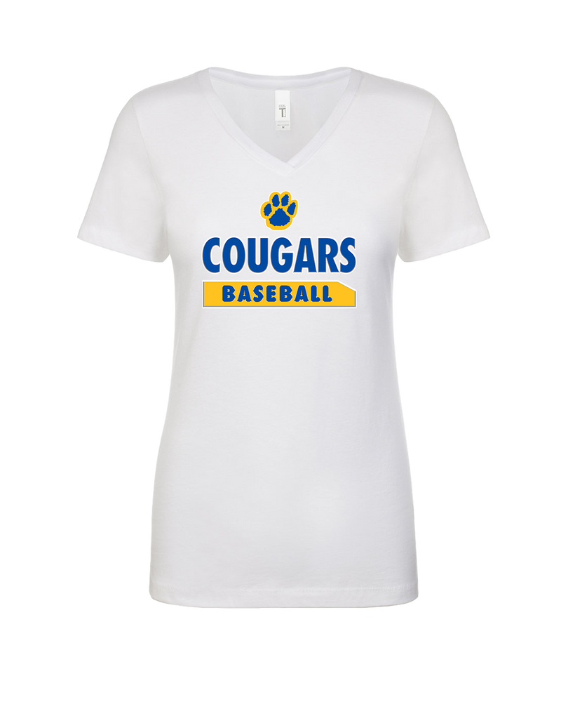 Crisp County HS Baseball Paw - Womens V-Neck