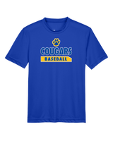 Crisp County HS Baseball Paw - Youth Performance T-Shirt