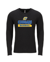 Crisp County HS Baseball Team Logo - Tri Blend Long Sleeve