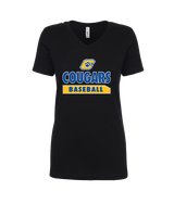 Crisp County HS Baseball Team Logo - Womens V-Neck