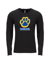 Crisp County HS Paw Baseball - Tri Blend Long Sleeve