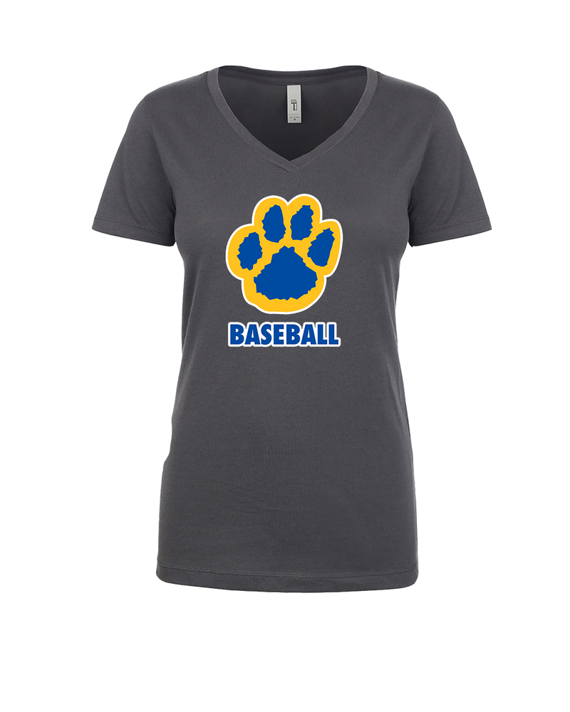 Crisp County HS Paw Baseball - Womens V-Neck