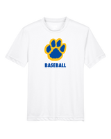 Crisp County HS Paw Baseball - Youth Performance T-Shirt