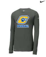 Crisp County HS Team Logo Baseball - Nike Dri-Fit Poly Long Sleeve