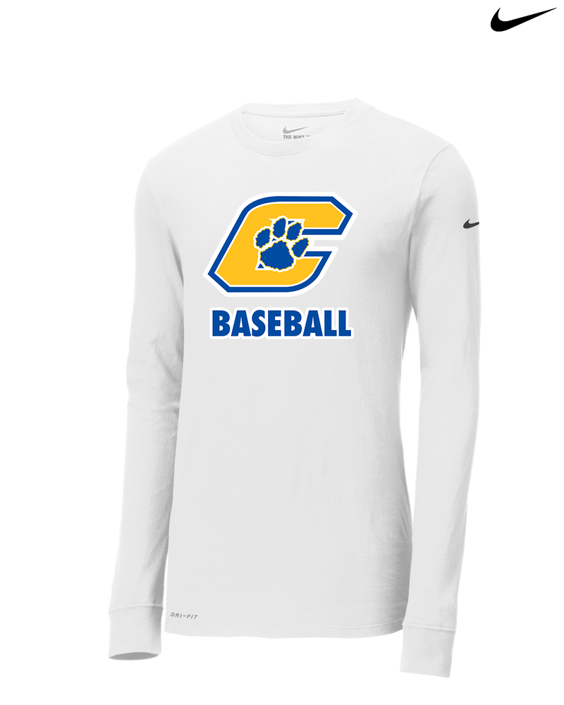 Crisp County HS Team Logo Baseball - Nike Dri-Fit Poly Long Sleeve