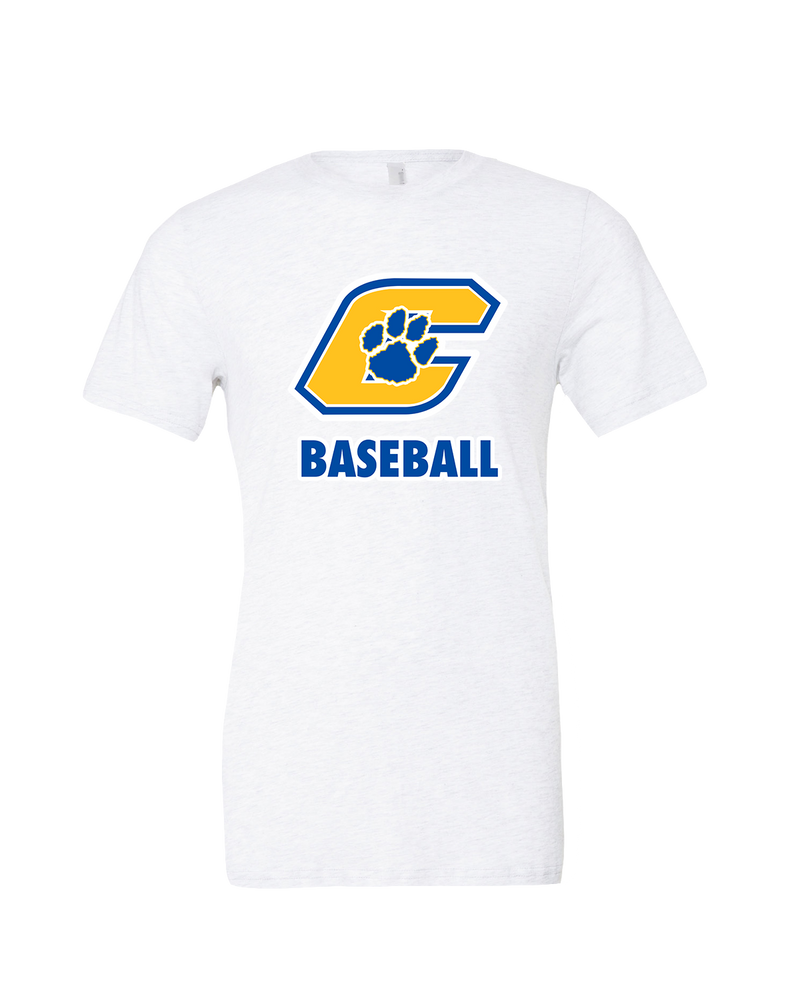 Crisp County HS Team Logo Baseball - Mens Tri Blend Shirt