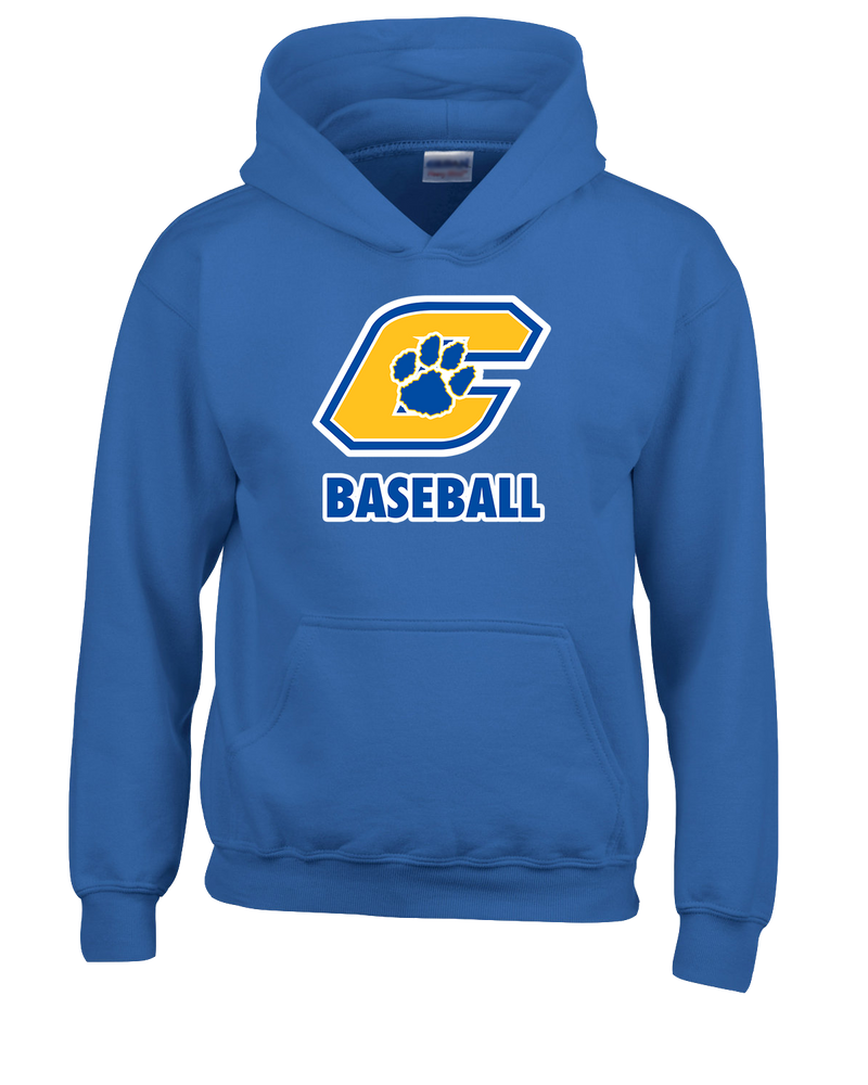 Crisp County HS Team Logo Baseball - Cotton Hoodie