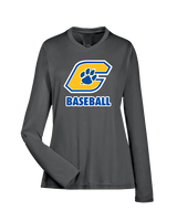 Crisp County HS Team Logo Baseball - Womens Performance Long Sleeve