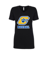 Crisp County HS Team Logo Baseball - Womens V-Neck