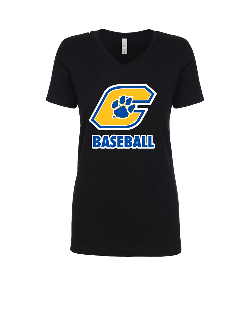 Crisp County HS Team Logo Baseball - Womens V-Neck