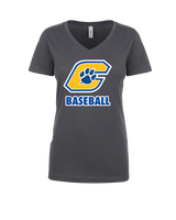 Crisp County HS Team Logo Baseball - Womens V-Neck