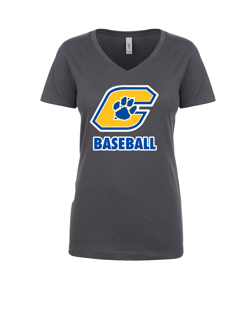 Crisp County HS Team Logo Baseball - Womens V-Neck