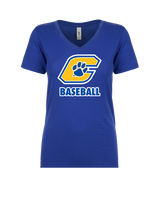 Crisp County HS Team Logo Baseball - Womens V-Neck