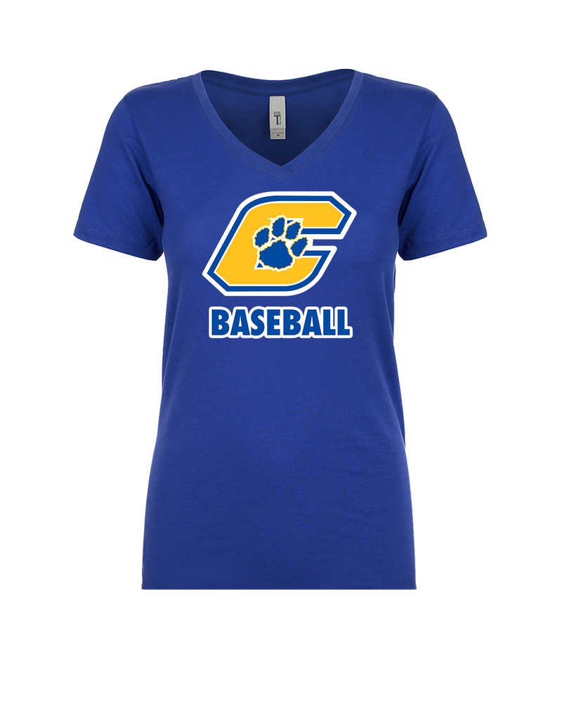 Crisp County HS Team Logo Baseball - Womens V-Neck