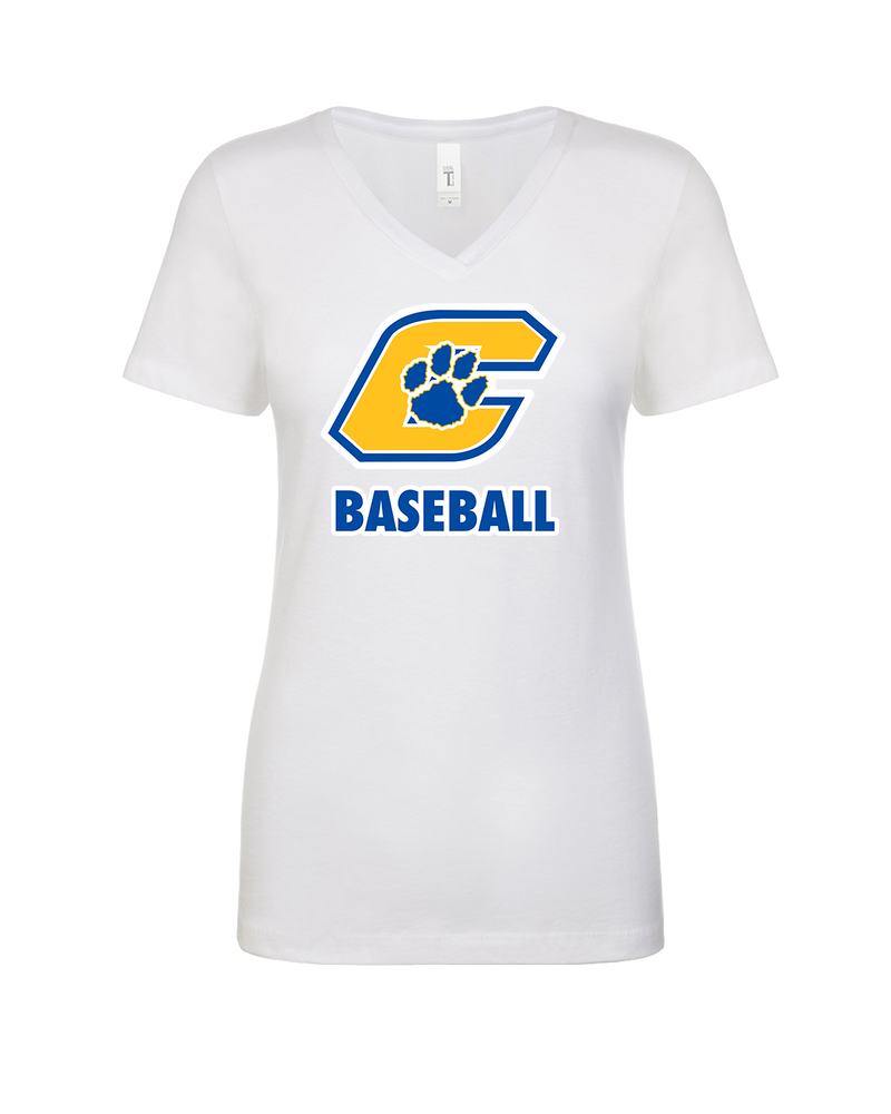 Crisp County HS Team Logo Baseball - Womens V-Neck