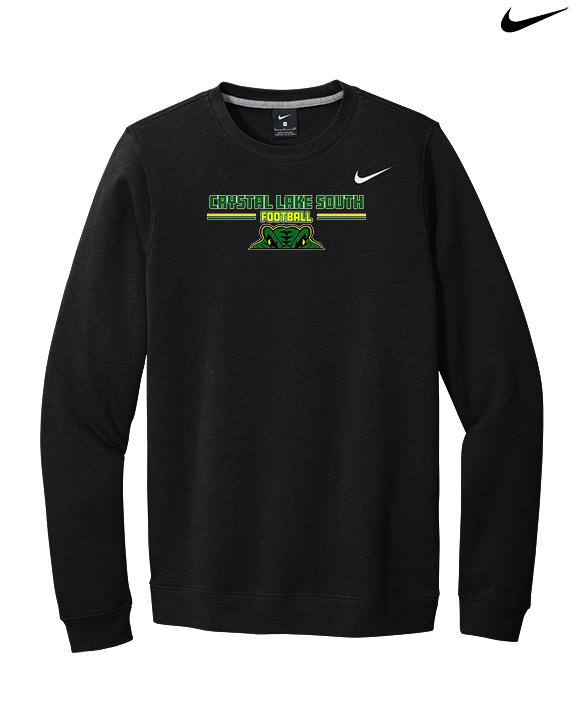 Crystal Lake South HS Football Keen - Mens Nike Crewneck